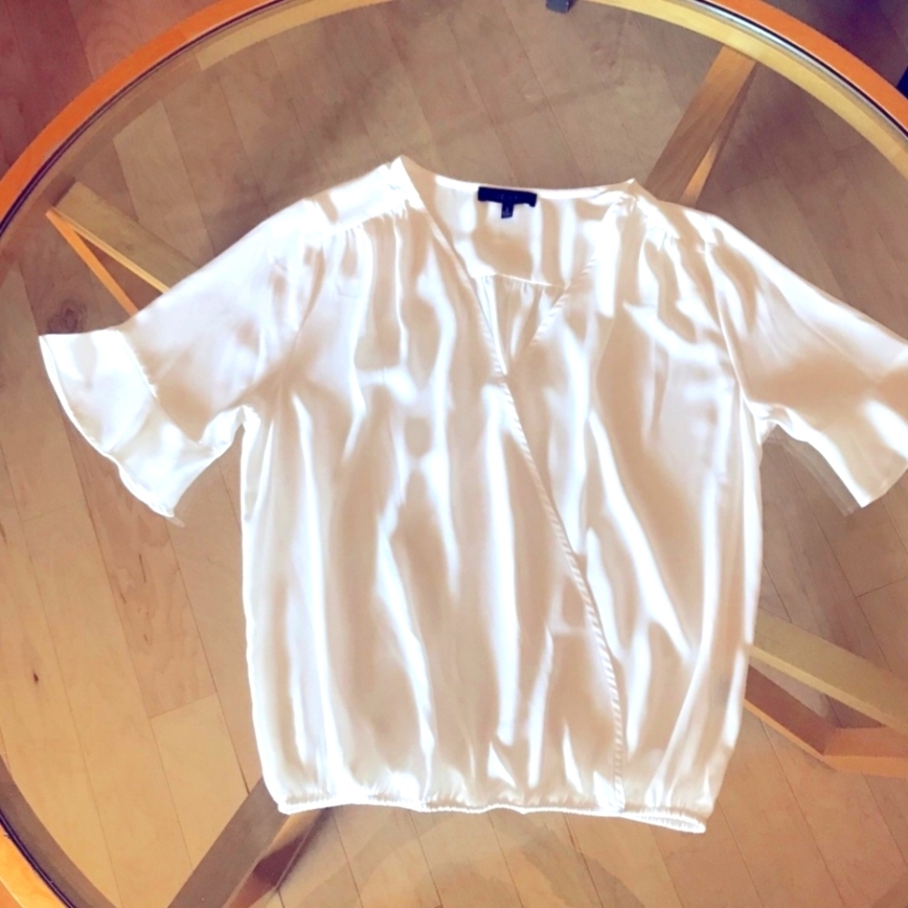 Eclair White Blouse Size Small - Picture 3 of 3